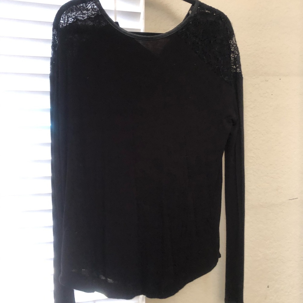 Black Heather by Bordeaux Long Sleeve Top